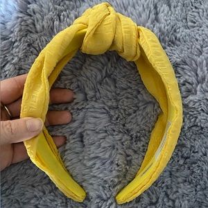 Anthropologie Yellow Knotted Headband
